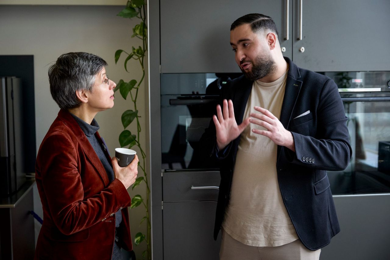 Stichting Studiezalen - gouverneur Cathy Berx en oprichter Abdelhamid Idrissi