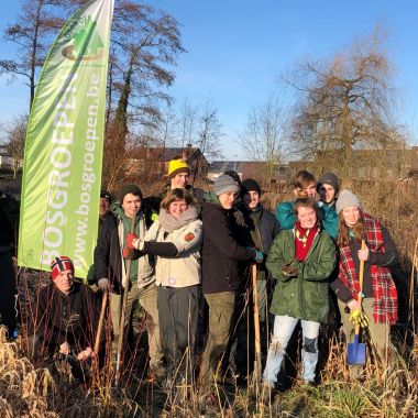 Aanplanting Wijnegem herbebossing BGAN