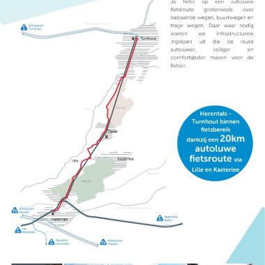 Infozuil autoluwe fietsroute Herentals-Turnhout