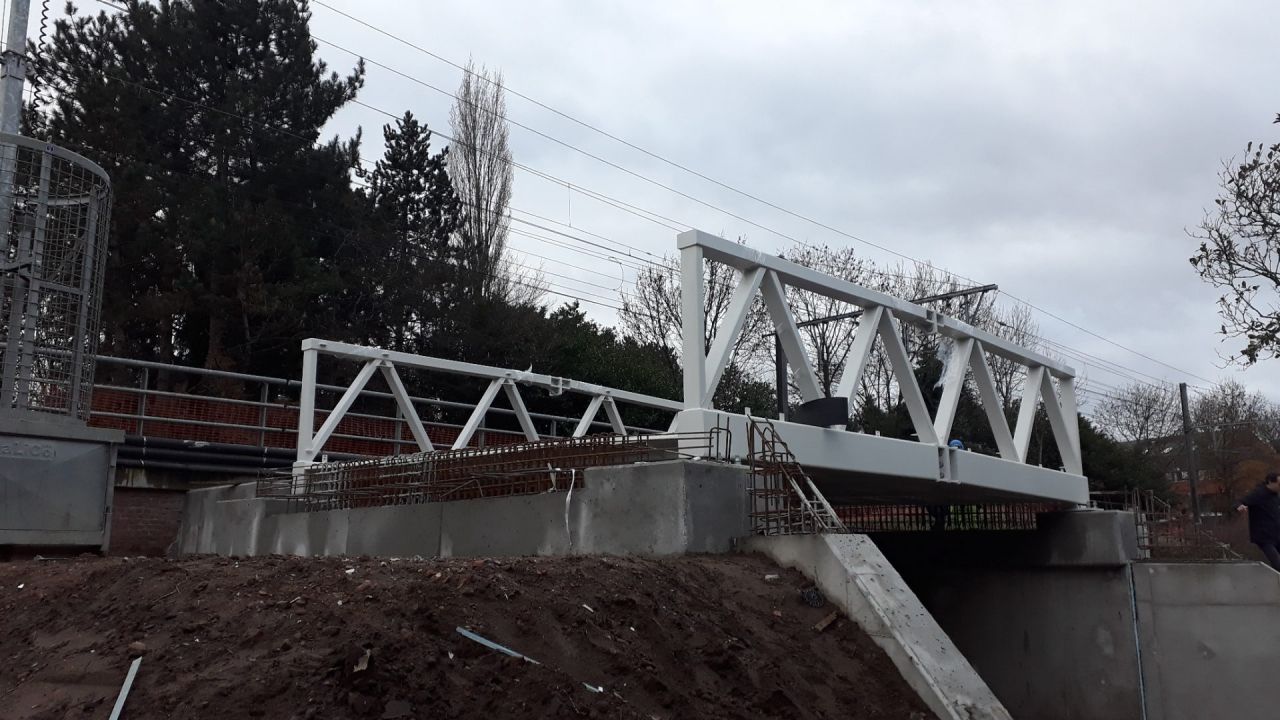 Fietsbrug over 't Vlietje in Herentals