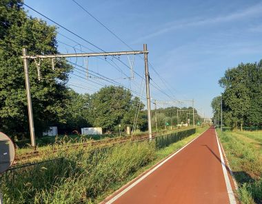 Fietsostrade tussen station Olen en Doffen in Olen