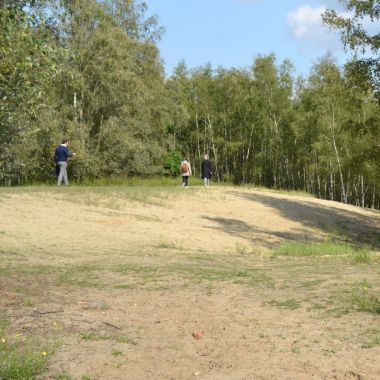 Wandelaars in het huidige gebied