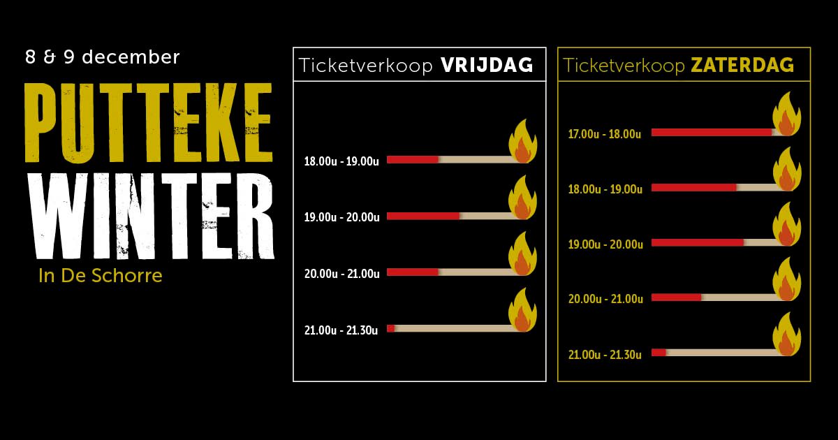 Ticketstand Putteke Winter 28 november 2023