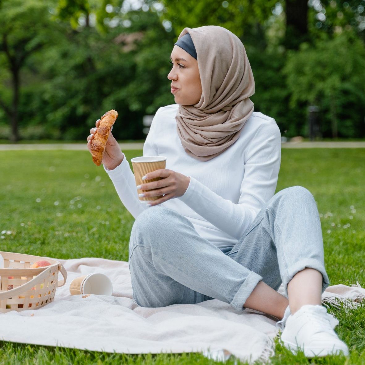 Koffie in het park