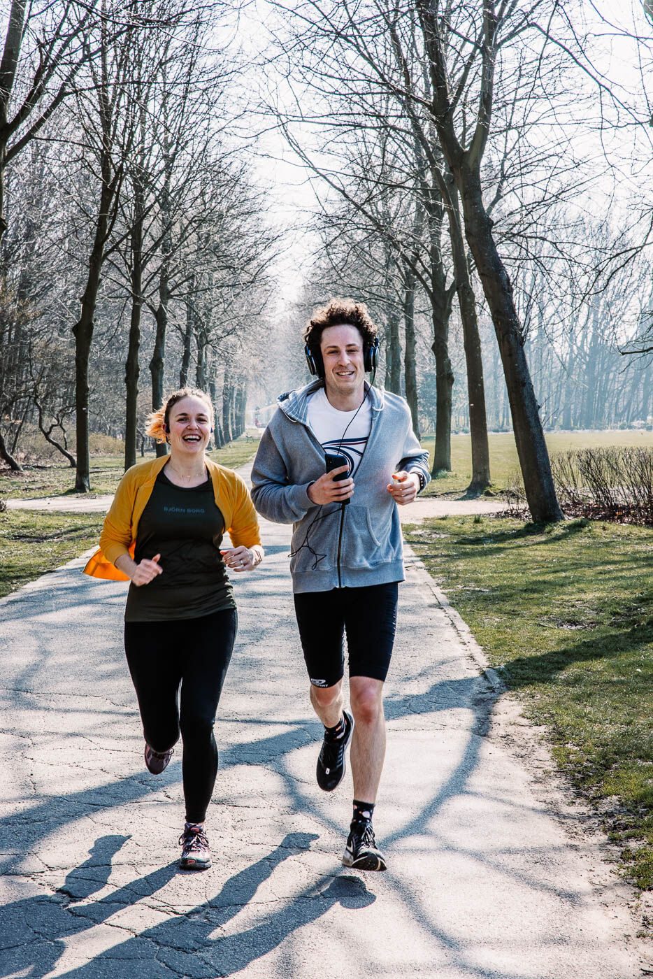 Joggers in het Rivierenhof